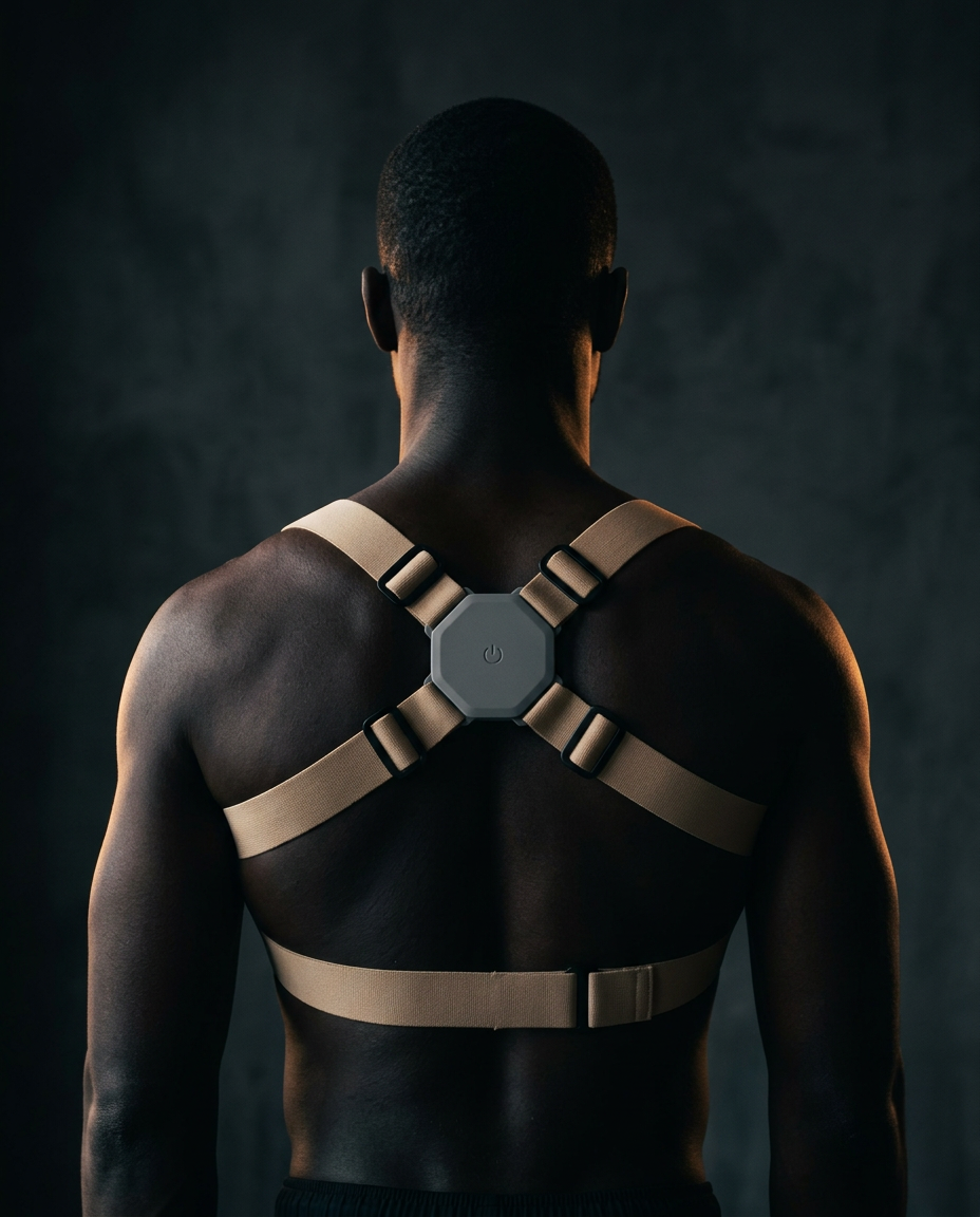 adjustable posture corrector in use