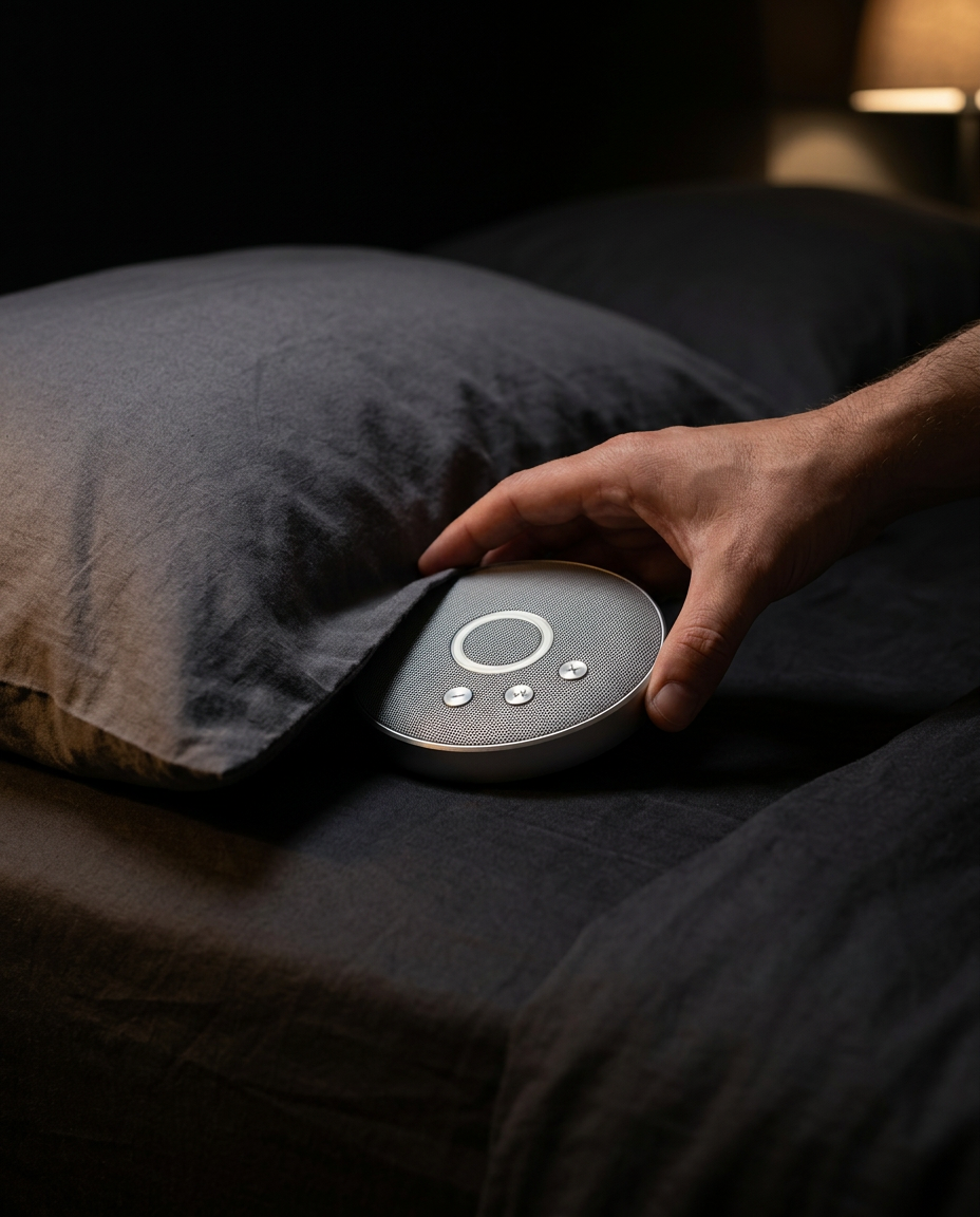 under pillow sleep speaker in use