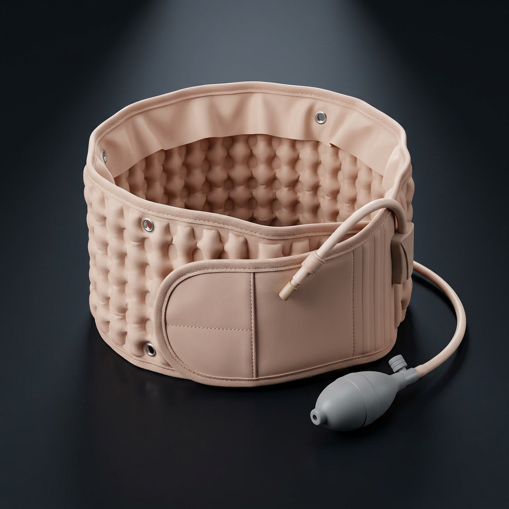 Lumbar decompression back belt